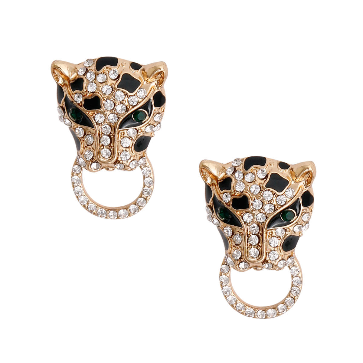 Gold Leopard Door Knocker Studs