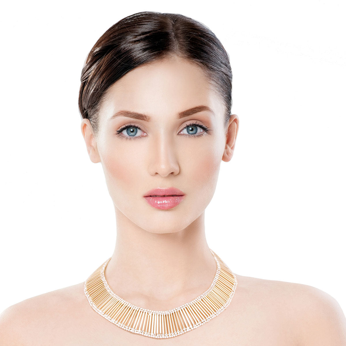 Gold Bar Rhinestone Collar