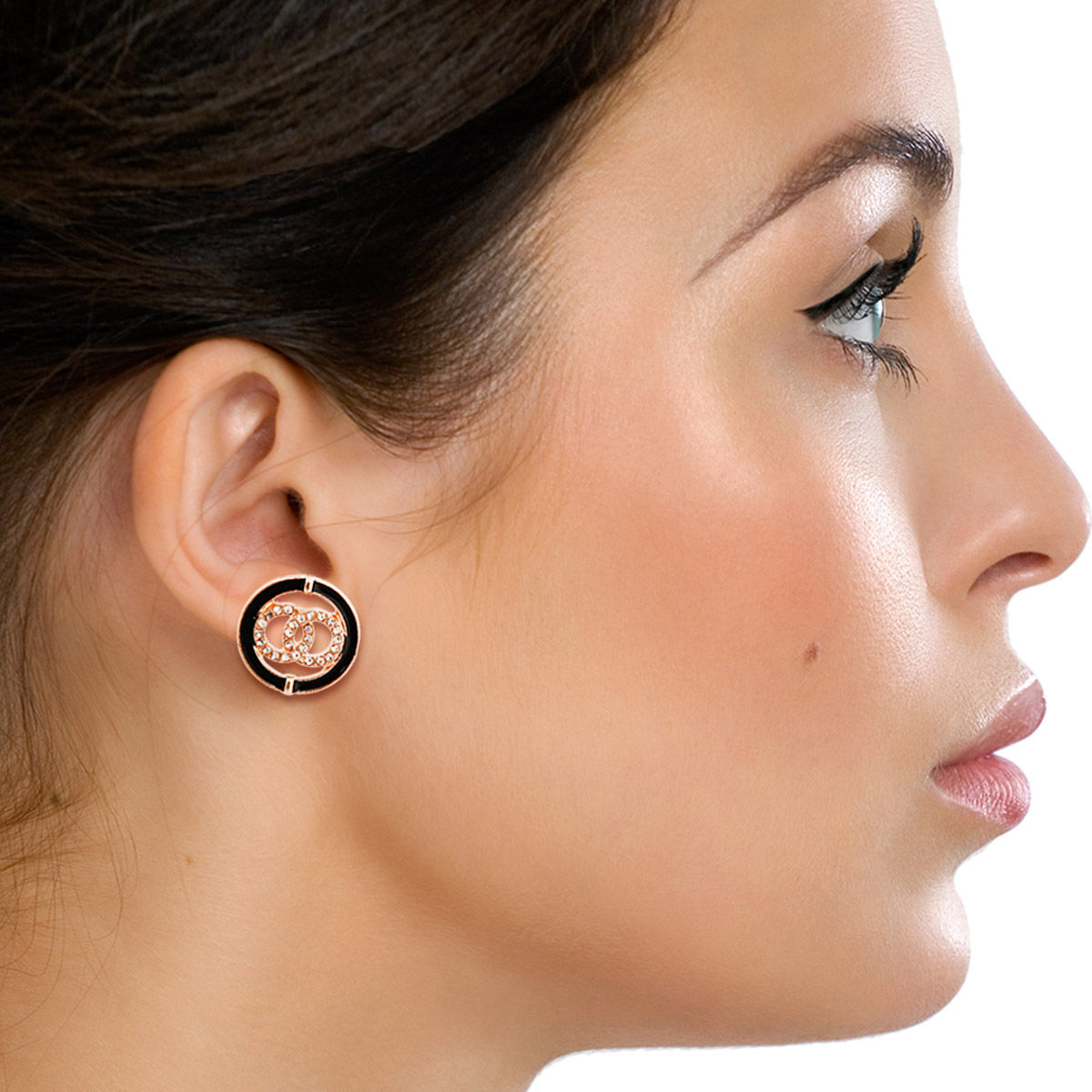 Ring of Elegance: Black Style Studs