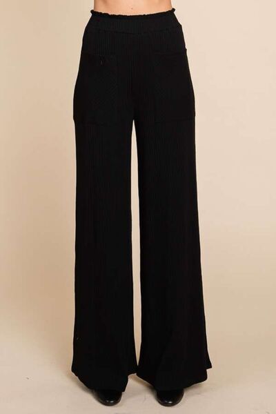 Full Size High Waist Wide Leg Pants