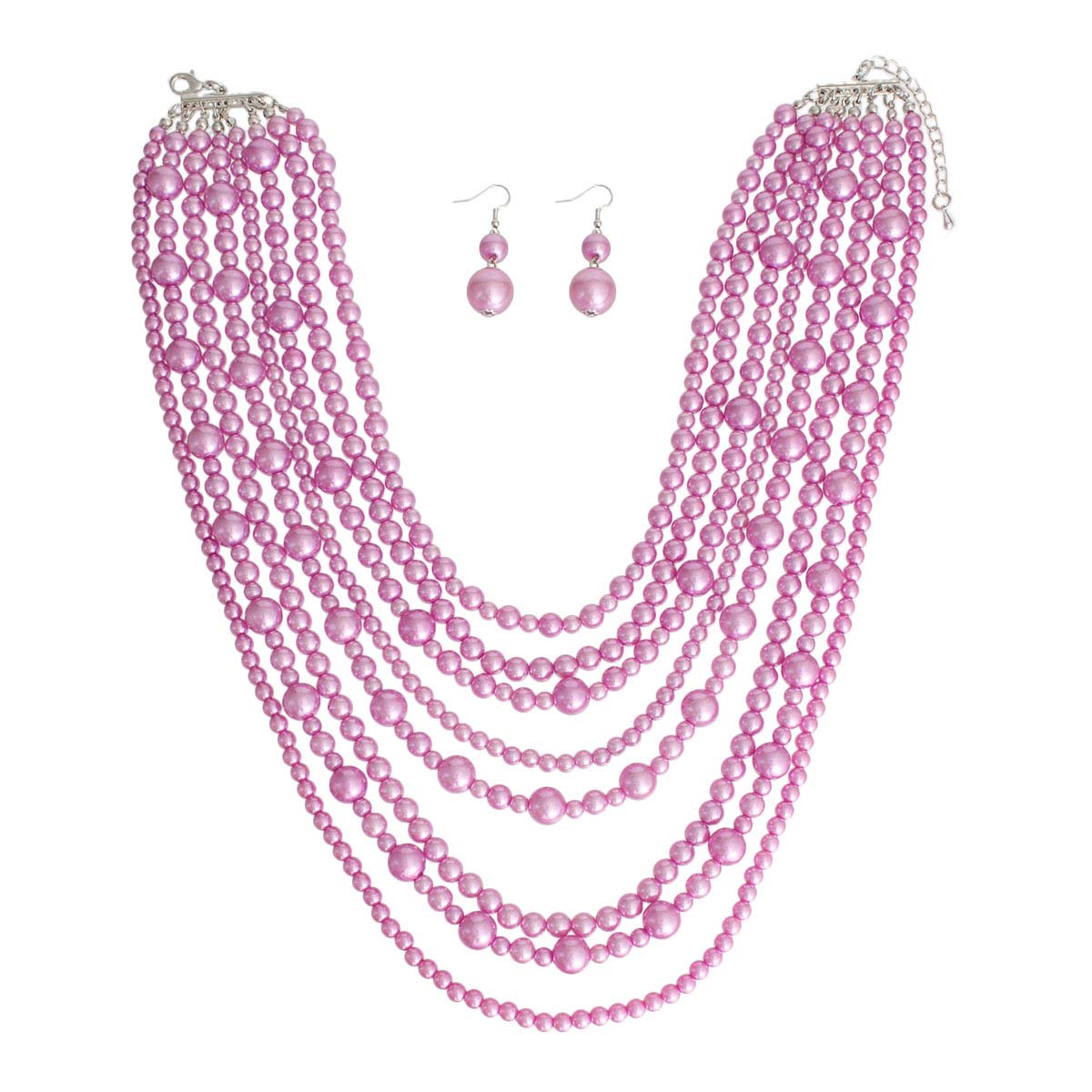 Purple Pearl 8 Strand Set