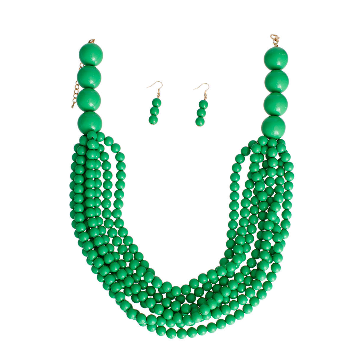 Green Bubble Gum Bead Set